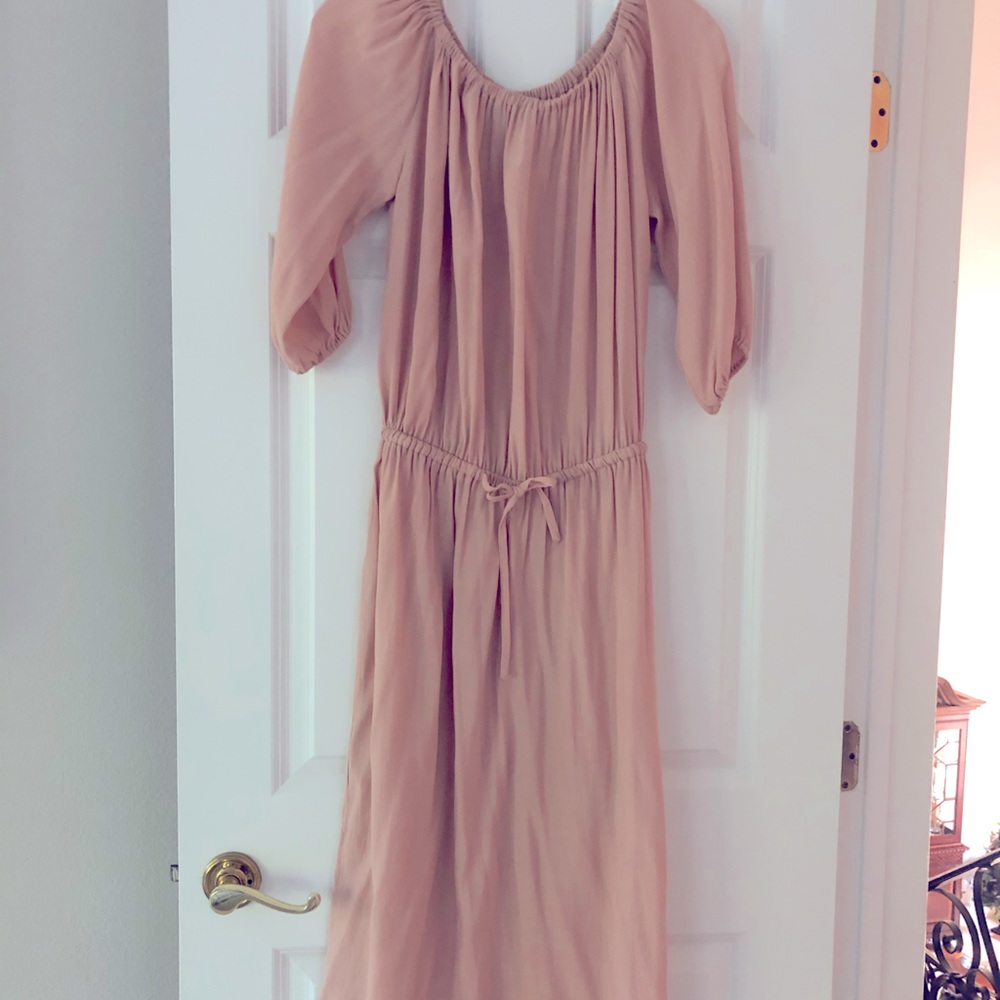 WhoWhatWhere Drawstring Mid Length Dress - Picture 2 of 5